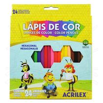 Lápis de Cor Acrilex - 24 cores Lápis de Cor Acrilex - 24 cores