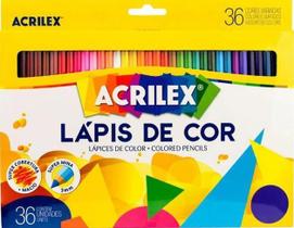 Lápis de Cor Acrilex 36 Cores Criatividade Sem Limites Lápis de Cor Acrilex 36 Cores Criatividade Sem Limites