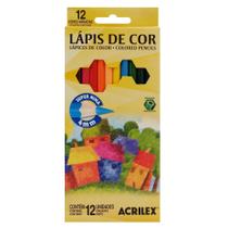 Lápis de Cor Acrilex Hexagonal 12 Cores 09692 Lápis de Cor Acrilex Hexagonal 12 Cores 09692