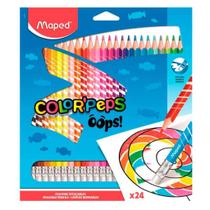 Lápis de cor apagável 24 cores maped