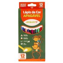 Lápis de Cor Apagável Estojo com 12 Cores - Leo&Leo Lápis de Cor Apagável Estojo com 12 Cores - Leo&Leo
