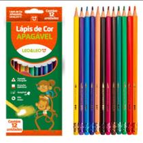 Lápis de Cor Apagável Leo e Leo 12 Cores
