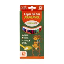 Lápis de Cor Apagável Triangular 12 Unidades Leo&Leo