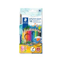 Lápis de Cor Aquarelável 12 Cores + 1 Pincel Staedtler Noris Lápis de Cor Aquarelável 12 Cores + 1 Pincel Staedtler Noris