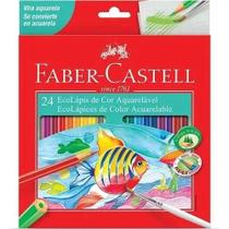 Lápis De Cor Aquarelável 24 Cores - Faber Castell