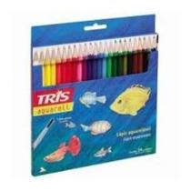 Lápis de Cor Aquarelável 24 Cores + Pincel Tris Summit (SKU 6135)