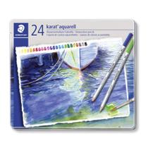 Lápis de Cor Aquarelável 24 Cores Staedtler Karat Lápis de Cor Aquarelável 24 Cores Staedtler Karat