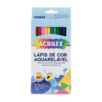 Lapis de Cor Aquarelavel Acrilex - Caixa com 12 cores