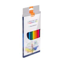 Lápis de Cor Aquarelável BRW 12 Cores Lápis de Cor Aquarelável BRW 12 Cores