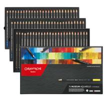 Lápis de Cor Aquarelável Caran D'Ache Museum 76 Cores