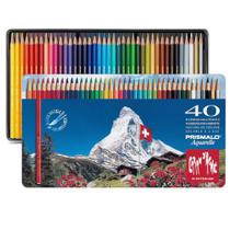 Lápis de Cor Aquarelável Caran D'ache Prismalo 40 Cores