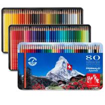 Lápis de Cor Aquarelável Caran D'Ache Prismalo 80 Cores
