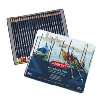 Lápis de Cor Aquarelável Derwent Watercolour Lata 24 Cores Lápis de Cor Aquarelável Derwent Watercolour Lata 24 Cores