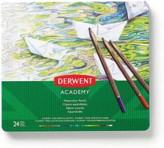 Lapis De Cor Aquarelavel Estojo Lata Derwent Academy