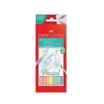 Lápis de Cor Aquarelável Faber Castell Ecolápis Tons Pastel 10 Cores