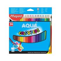 Lápis de Cor Aquarelável Maped Color Peps 24 Cores + Pincel