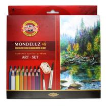 Lápis De Cor Aquarelável Mondeluz C/48 Cores 3713