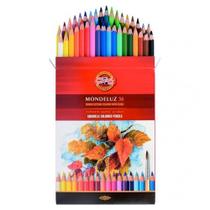 Lápis De Cor Aquarelável Mondeluz com 36 Cores Koh-I-Noor 3719