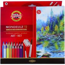 Lápis de Cor Aquarelável Mondeluz com 72 Cores Koh-I-Noor 3714