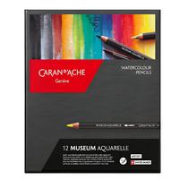 Lápis de Cor Aquarelável Museum Caran D'ache com 12 Cores Lápis de Cor Aquarelável Museum Caran D'ache com 12 Cores