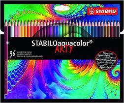 Lápis de Cor Aquarelável Stabilo Aquacolor Arty 36 Cores