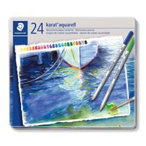 Lápis De Cor Aquarelável Staedtler Karat 24 Cores 125 M24