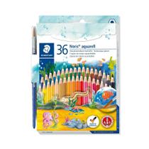 Lápis de Cor Aquarelável Staedtler Noris 36 Cores + Pincel