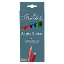 Lápis de Cor Artist Studio Coloring Pencils Cretacolor 12 Cores