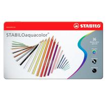 Lápis de Cor Artístico Stabilo Aquacolor com 36 Cores Lápis de Cor Artístico Stabilo Aquacolor com 36 Cores