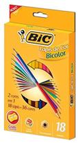 Lápis de Cor Bic Bicolor 36 cores