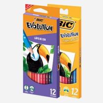 Lápis de Cor Bic Evolution 12 Cores