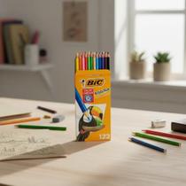 Lapis de Cor Bic Evolution com 12 Cores