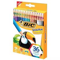 Lápis de Cor BIC Evolution com 36 cores Sextavado Lápis de Cor BIC Evolution com 36 cores Sextavado