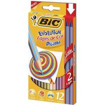 Lápis de Cor BIC Evolution Pijamas 12 CORES + 2 LÁPIS