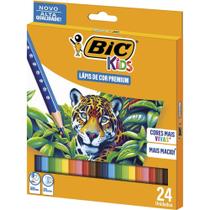 Lápis de cor bic kids premium cores vivas