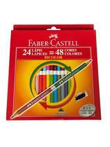 Lápis de cor Bicolor 48 cores Faber Castell Lápis de cor Bicolor 48 cores Faber Castell