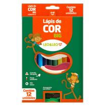 Lápis de Cor Big 12 Cores - Leo&Leo Lápis de Cor Big 12 Cores - Leo&Leo
