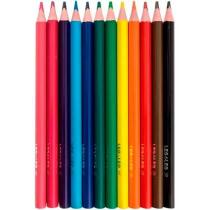 Lápis de Cor BIG Triangular 12 Cores Grande Jumbo Leo & Leo