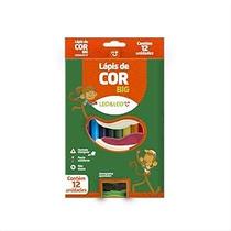 Lapis de Cor BIG Triangular 12 Cores Grande Jumbo Leo & Leo