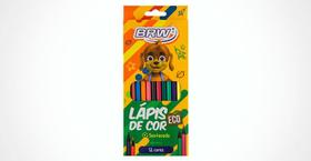 Lápis de Cor BRW Sextavado 12 Cores 06 Caixas