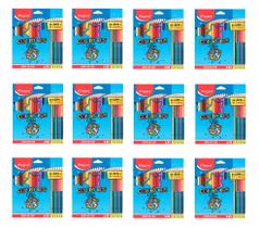 Lápis de cor c/24 lápis 30 cores maped colorpeps star - kit c/12