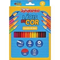 Lápis de Cor C/36 Cores Redondo Madeira - Jandaia