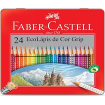 Lapis de cor c/maleta grip 24cores faber castell - FABER-CASTELL