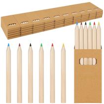 Lápis de cor Cakmecwy 300 unidades de 3,5 polegadas para crianças, 6 cores Lápis de cor Cakmecwy 300 unidades de 3,5 polegadas para crianças, 6 cores