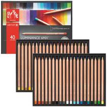 Lápis De Cor Caran D' Ache Luminance 40 Cores