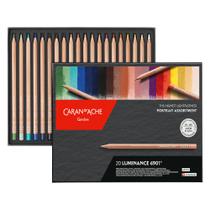 Lápis de Cor Caran D'Ache Luminance Portrait com 20 Cores
