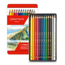 Lápis de Cor Caran D'ache Pablo com 12 Cores
