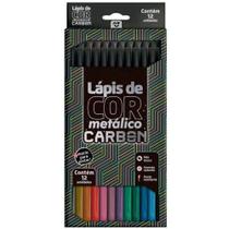 Lapis de COR Carbon 12 Cores Metalicas Redondo Leo - LEO&LEO Lapis de COR Carbon 12 Cores Metalicas Redondo Leo - LEO&LEO
