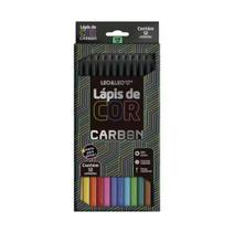 Lapis De Cor Carbon 12 Cores Redondo Leoleo