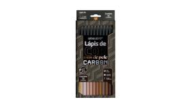 Lapis De Cor Carbon 12 Cores Tons De Pele Redondo - Leo&Leo